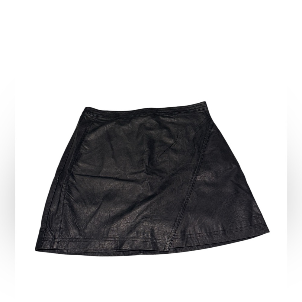 Black Leather Mini Skirt